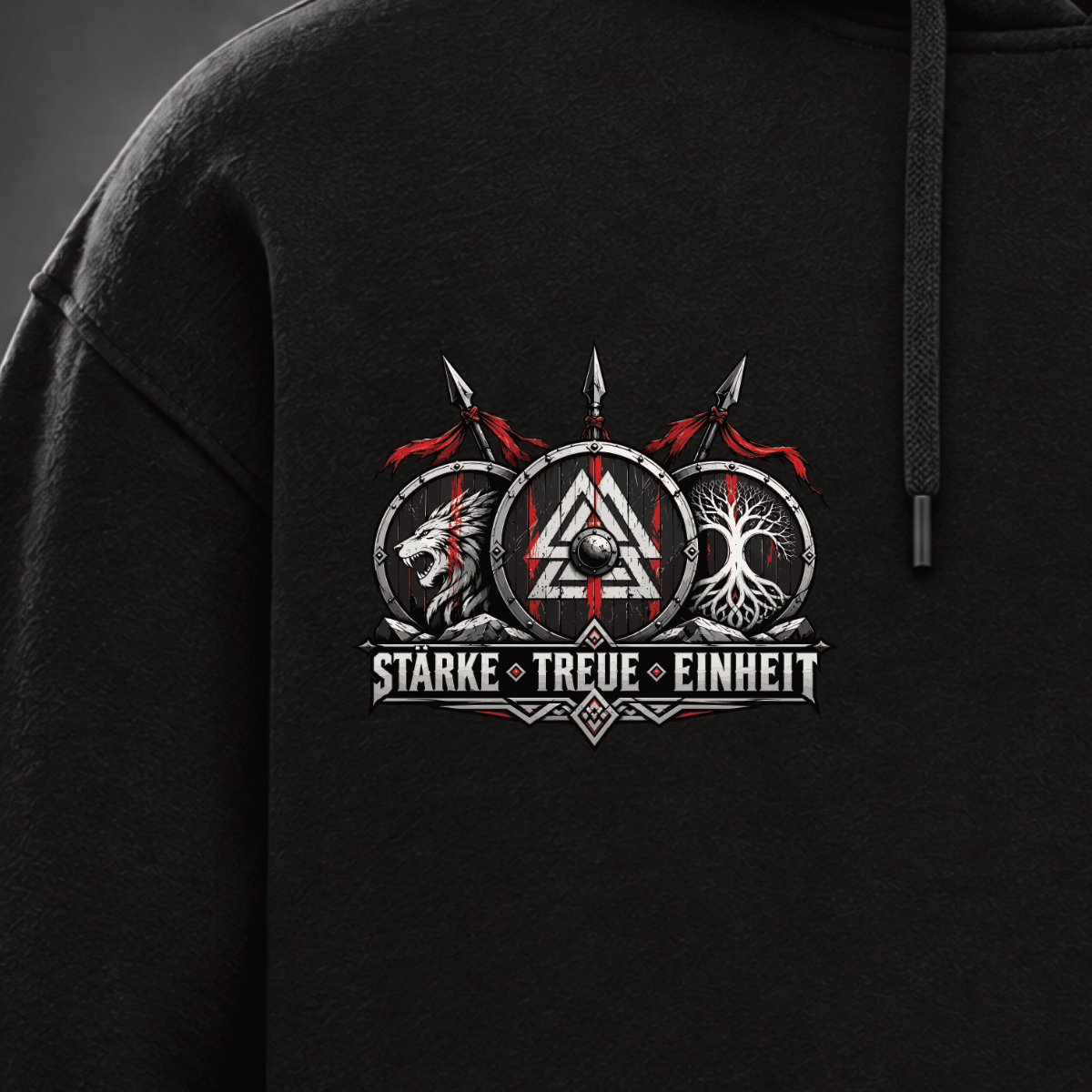 Stärke-Treue-Einheit - Hoodie