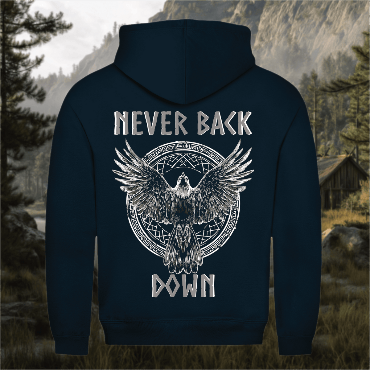 Never back Down - Herren Hoodie
