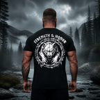 Stärke und Ehre Backprint - Premium Herren T-Shirt