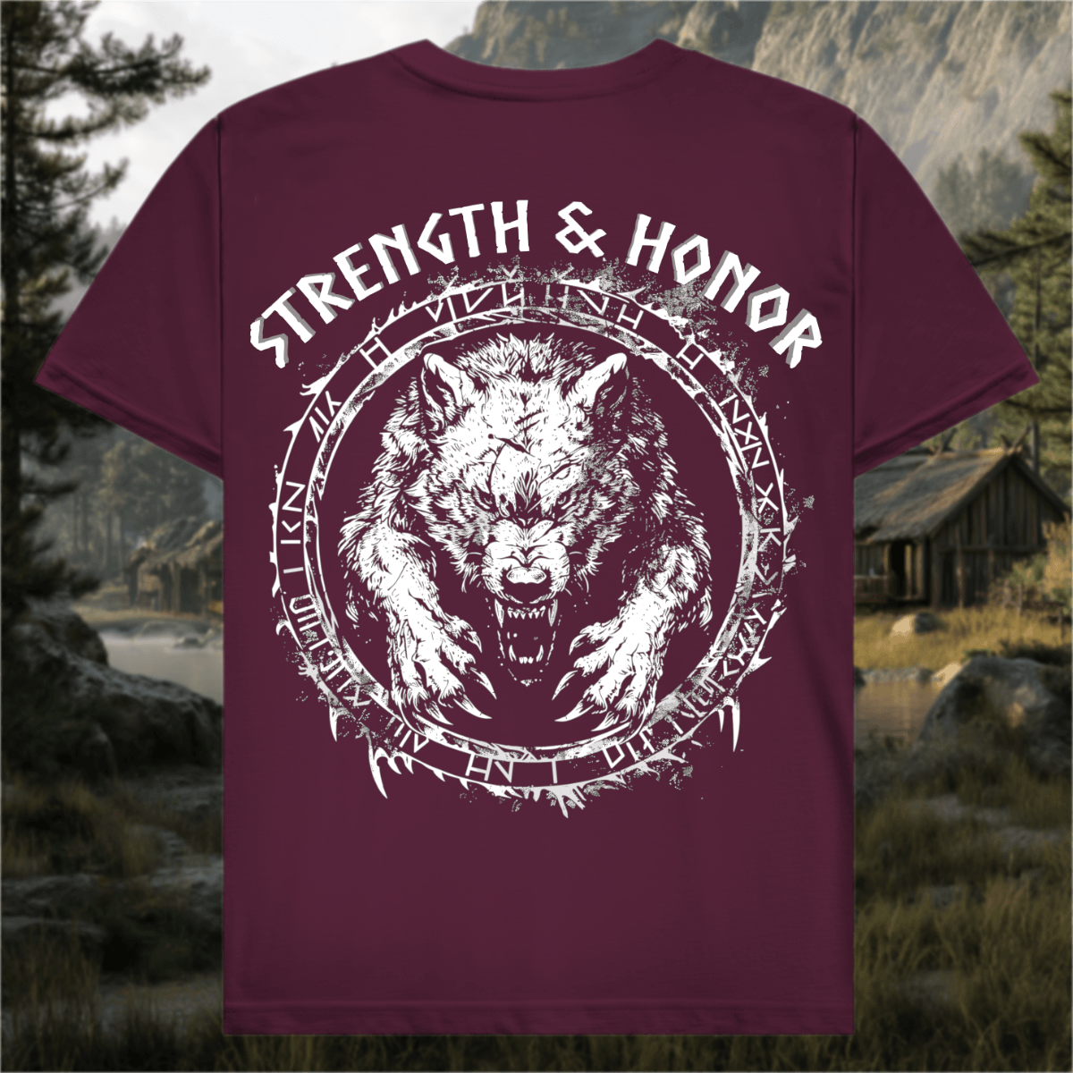 Stärke und Ehre - Premium Herren T-Shirt