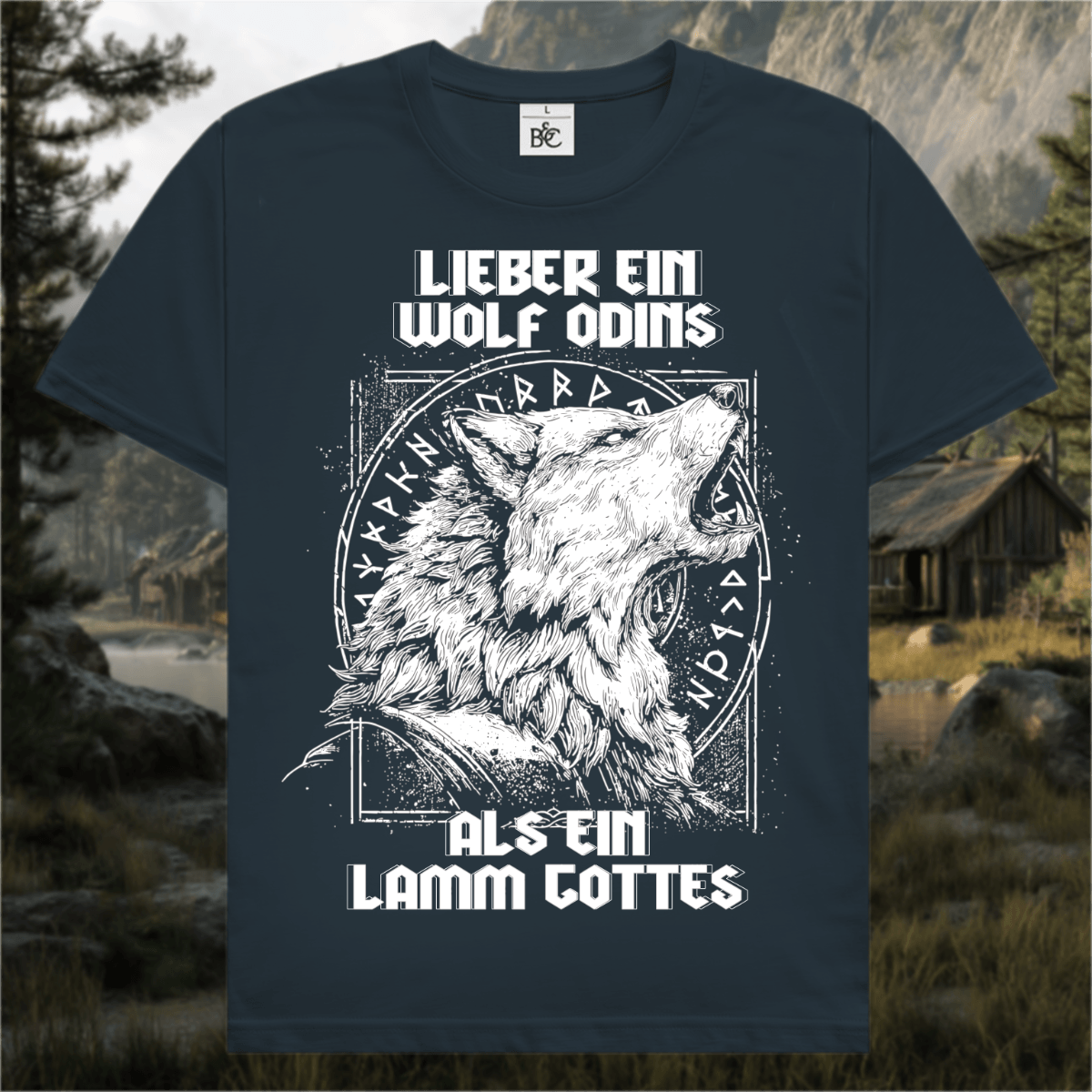 Odins Wölfe - T-Shirt frontprint