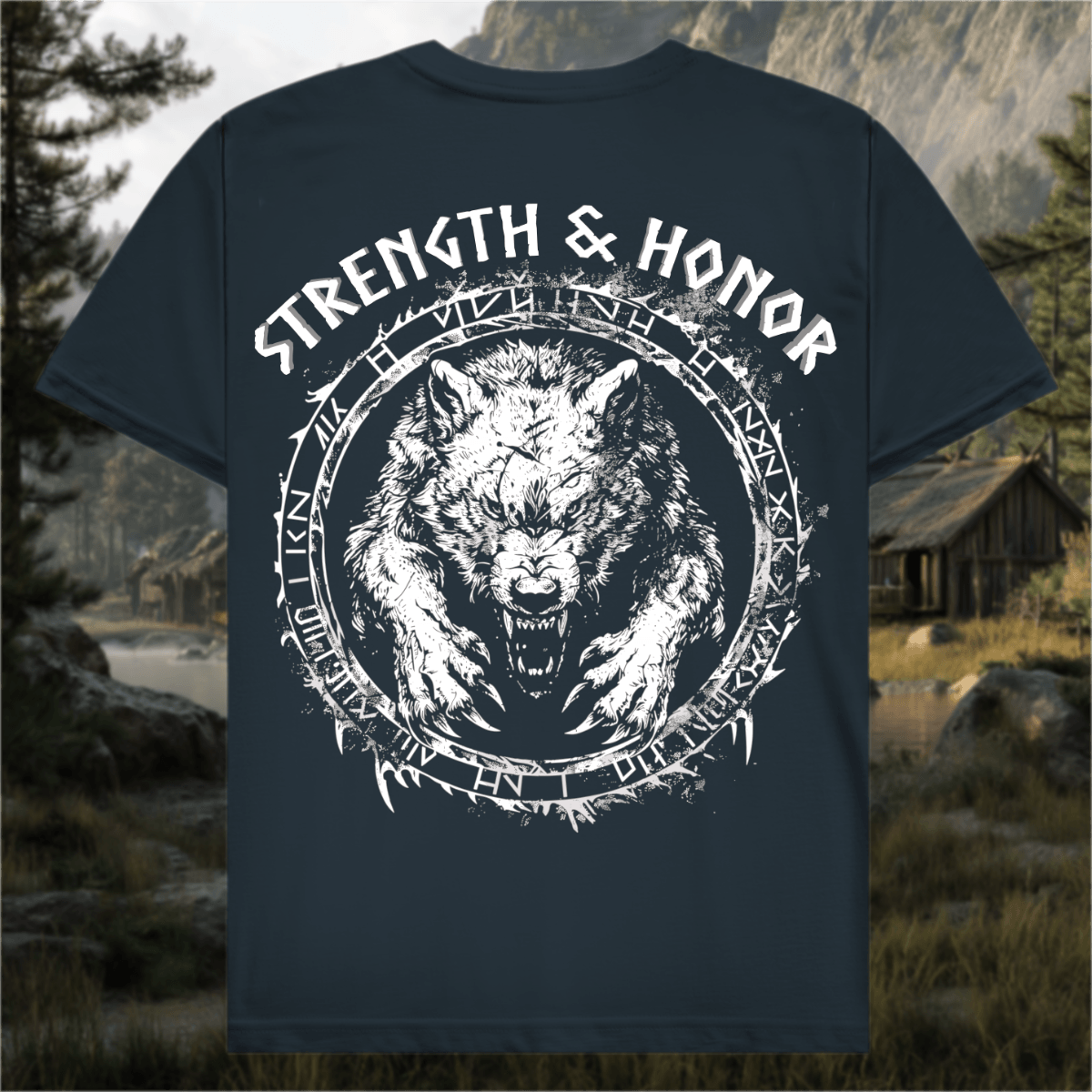 Stärke und Ehre - Premium Herren T-Shirt