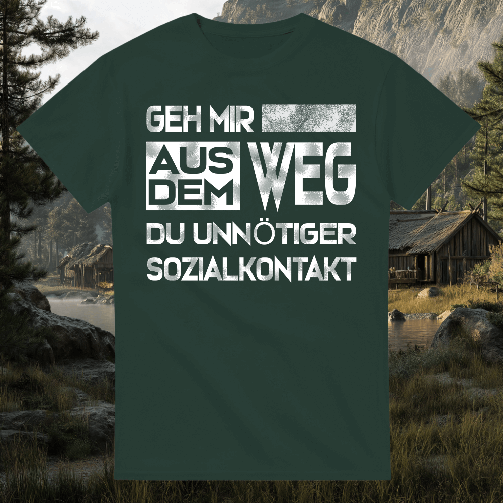 Geh mir aus dem Weg - T-Shirt mit Rundhalsausschnitt