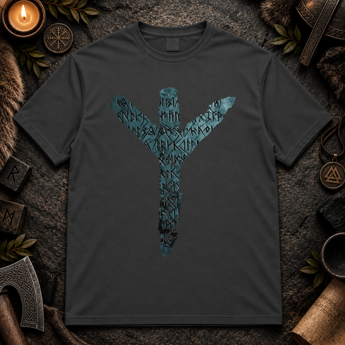 Herren T-Shirt Algiz