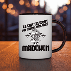 Keramiktasse 325ml - Männer ohne Bart = Mädchen