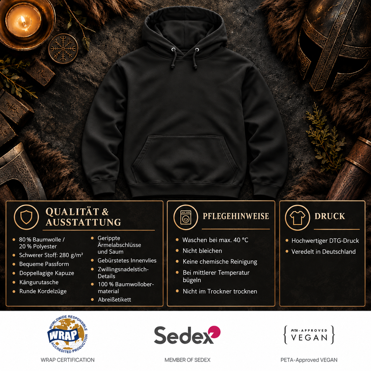 Built for Battle - Herren Hoodie
