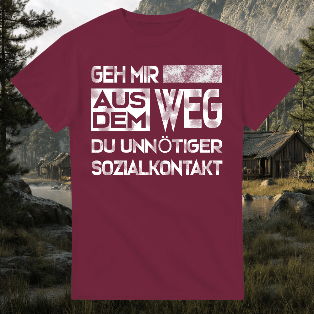 Geh mir aus dem Weg - T-Shirt mit Rundhalsausschnitt