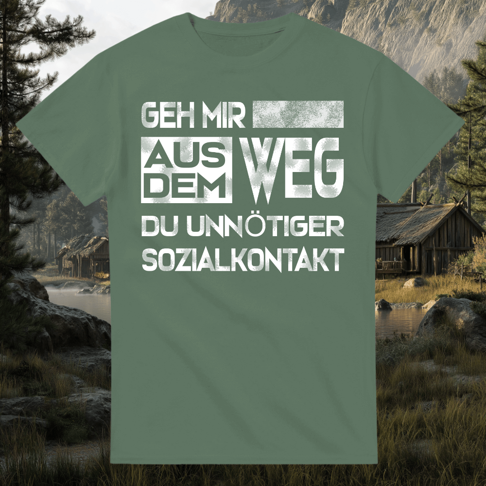 Geh mir aus dem Weg - T-Shirt mit Rundhalsausschnitt