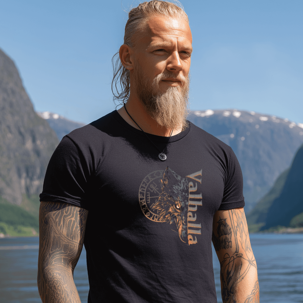 Valhalla Wolf Wikinger T-Shirt