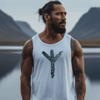 Algiz Rune - Premium Unisex Tank-Top