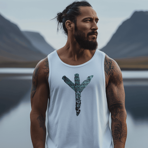 Algiz Rune - Premium Unisex Tank-Top