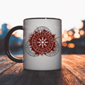 Vegvisir Runenkreise - Keramiktasse 325 ml