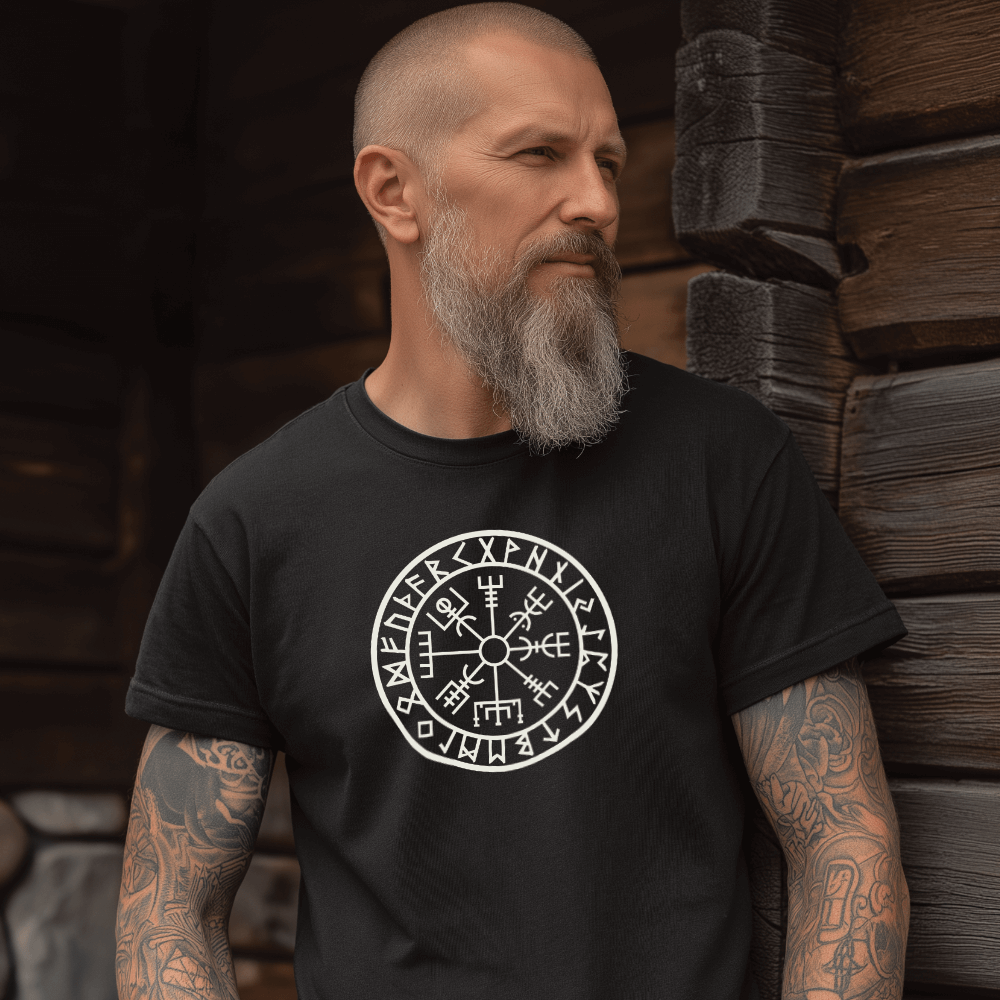 Vegvisir Wikingerkompass  T-Shirt