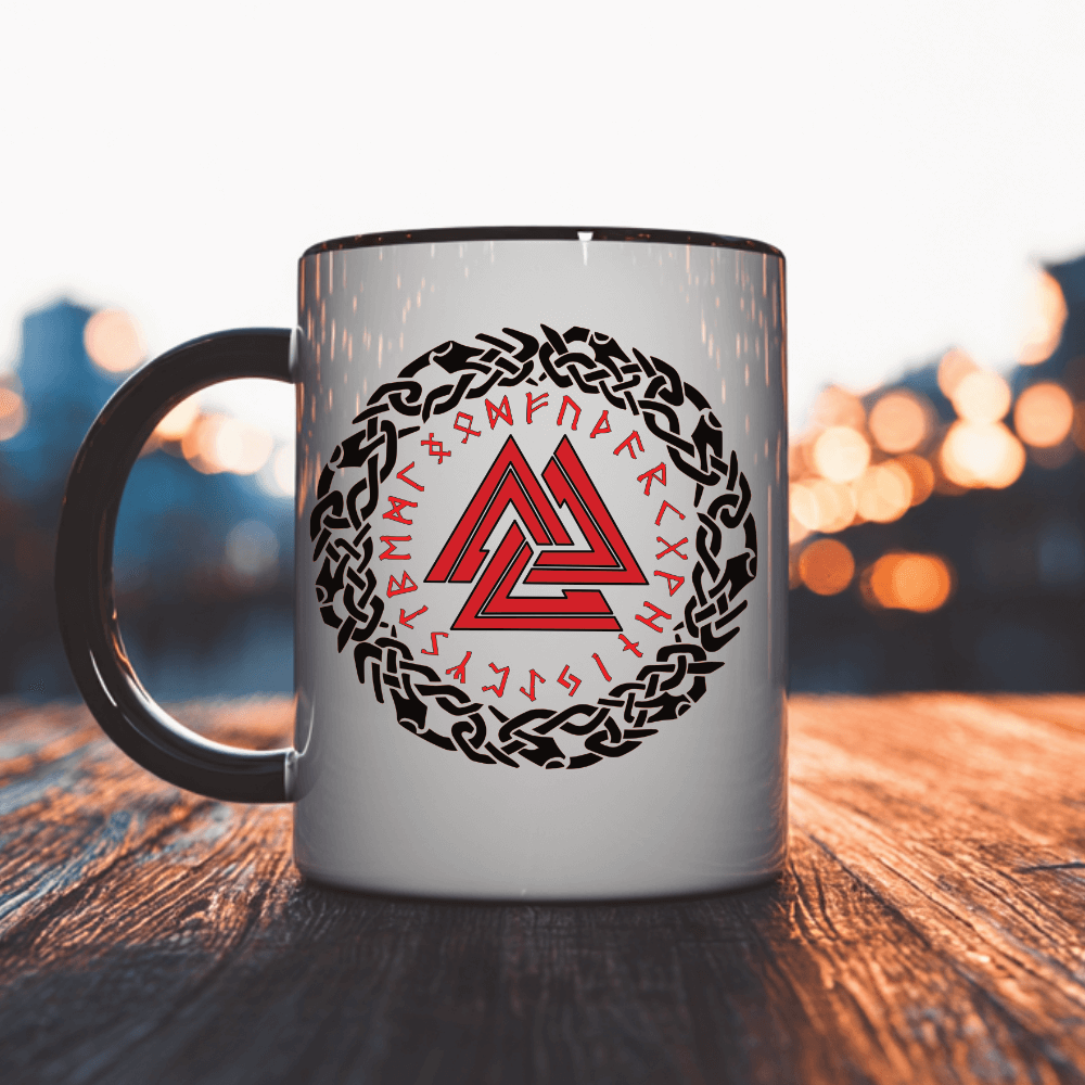 Valknut - Keramiktasse 325 ml