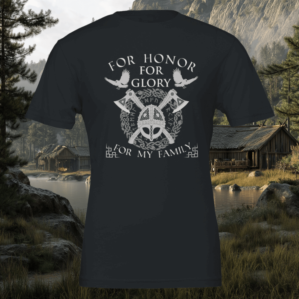 Für meine Familie Wikinger T-Shirt