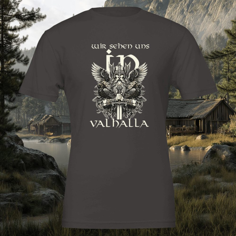 Premium T-Shirt - Wir sehen uns in Valhalla