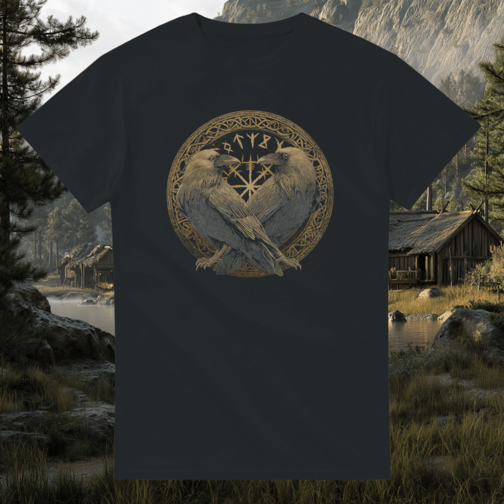 Hugin und Munin Wikinger T-Shirt
