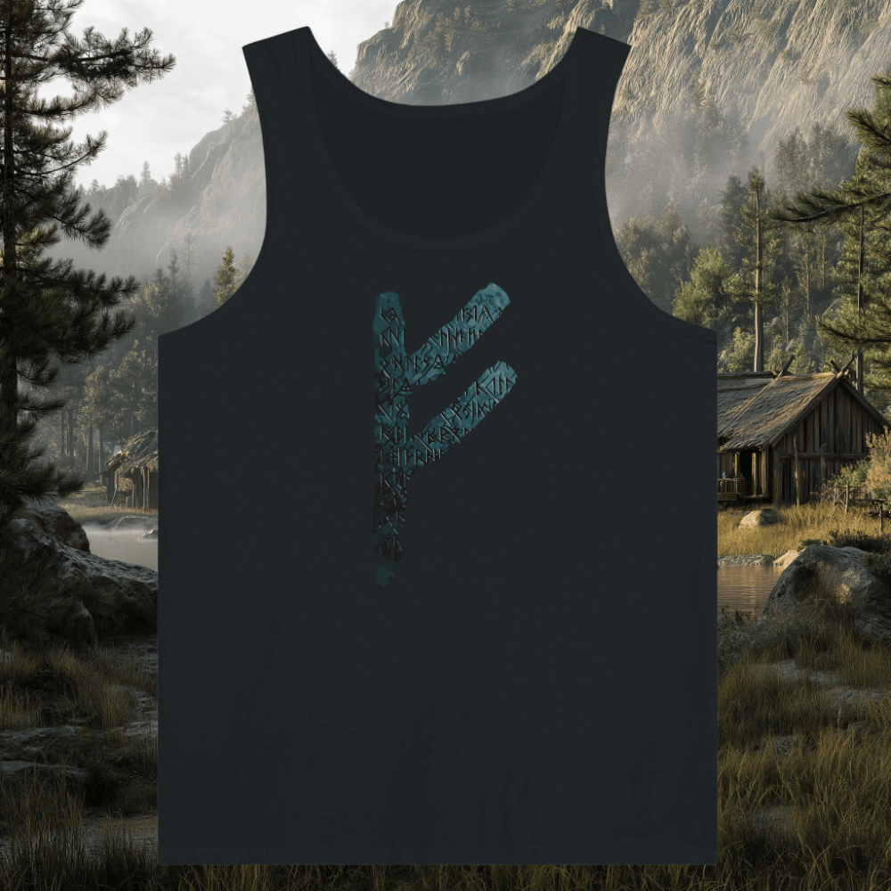 Fehu Rune - Premium Unisex Tank-Top
