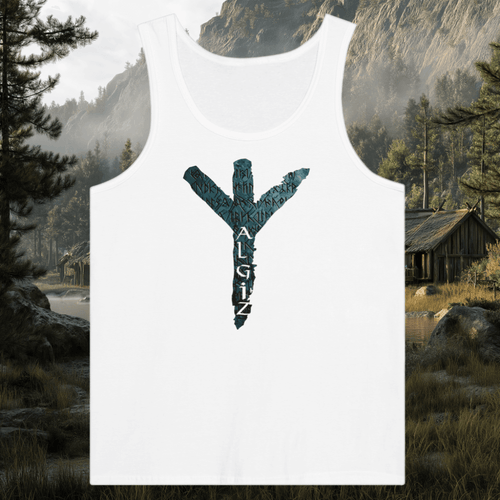 Algiz Rune - Premium Unisex Tank-Top