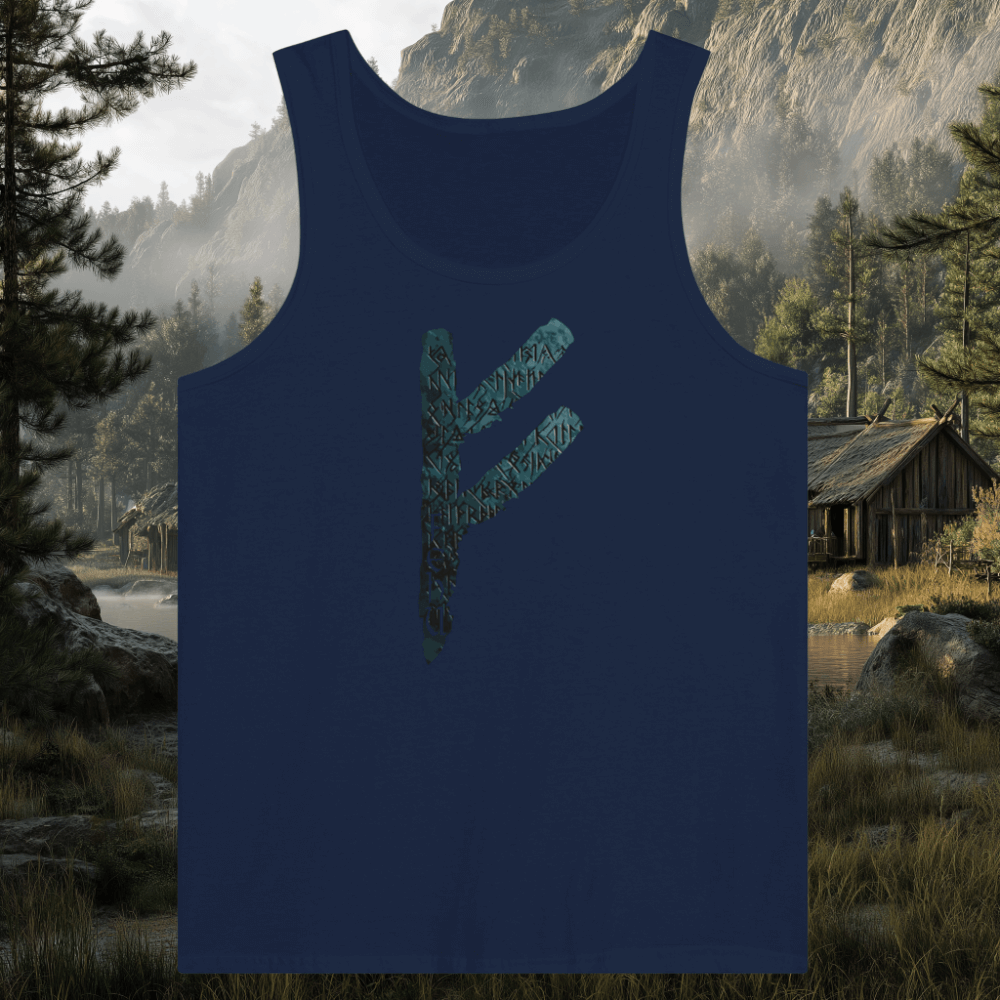 Fehu Rune - Premium Unisex Tank-Top