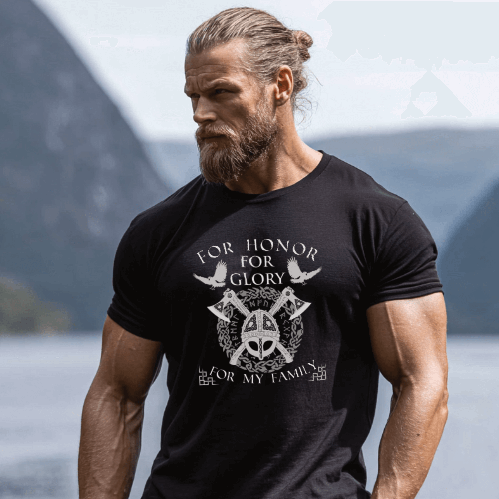Für meine Familie Wikinger T-Shirt