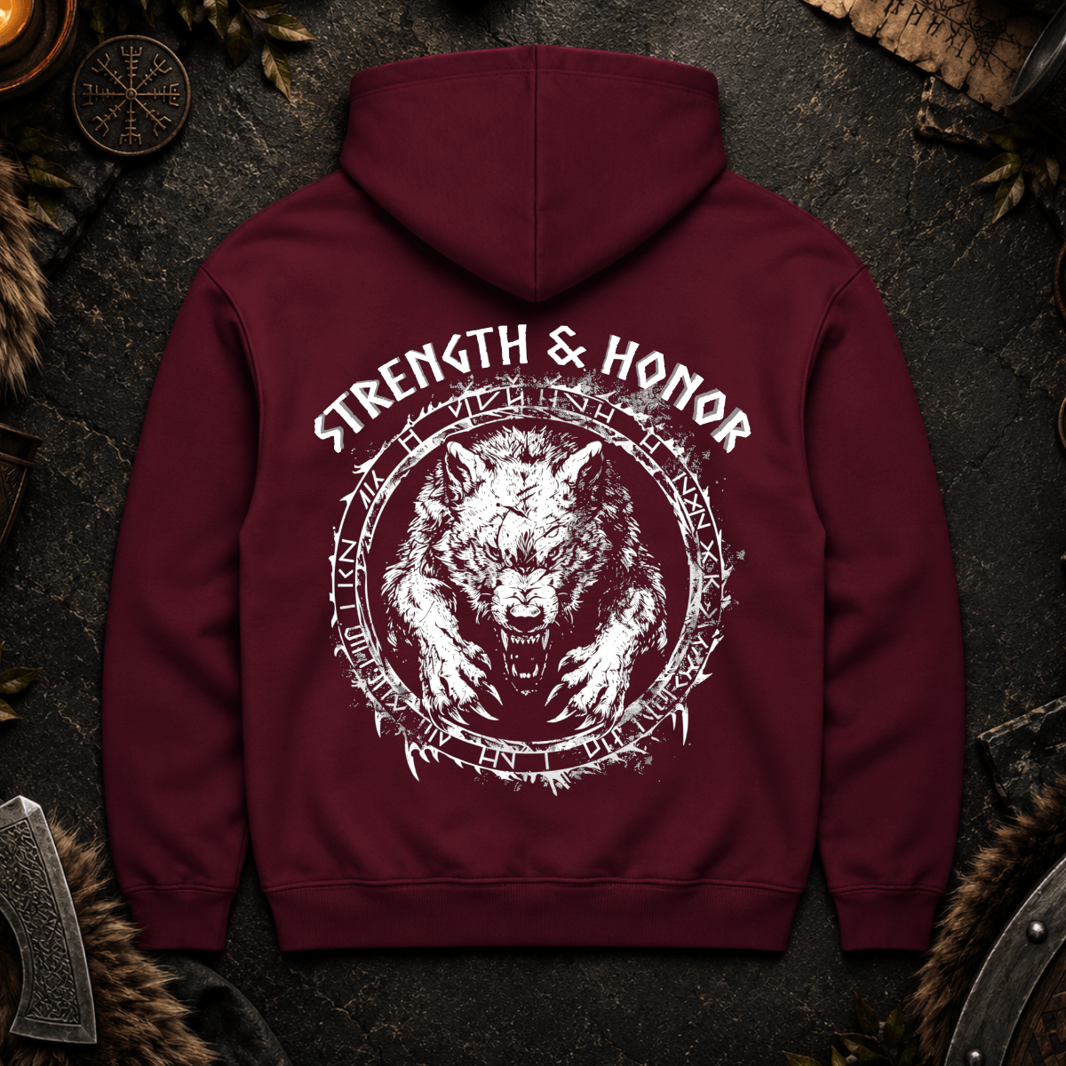 Stärke und Ehre - Herren Hoodie