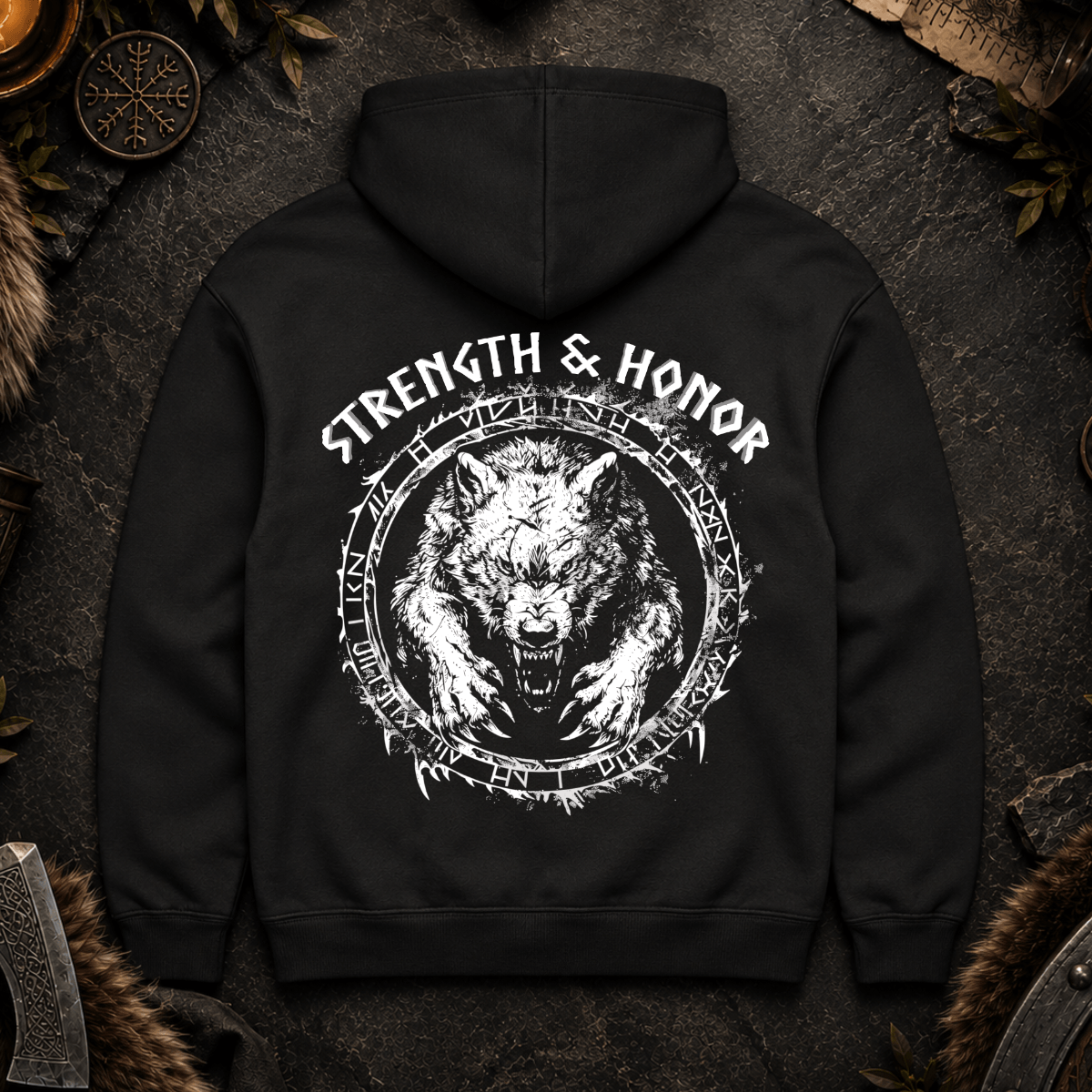 Stärke und Ehre - Herren Hoodie