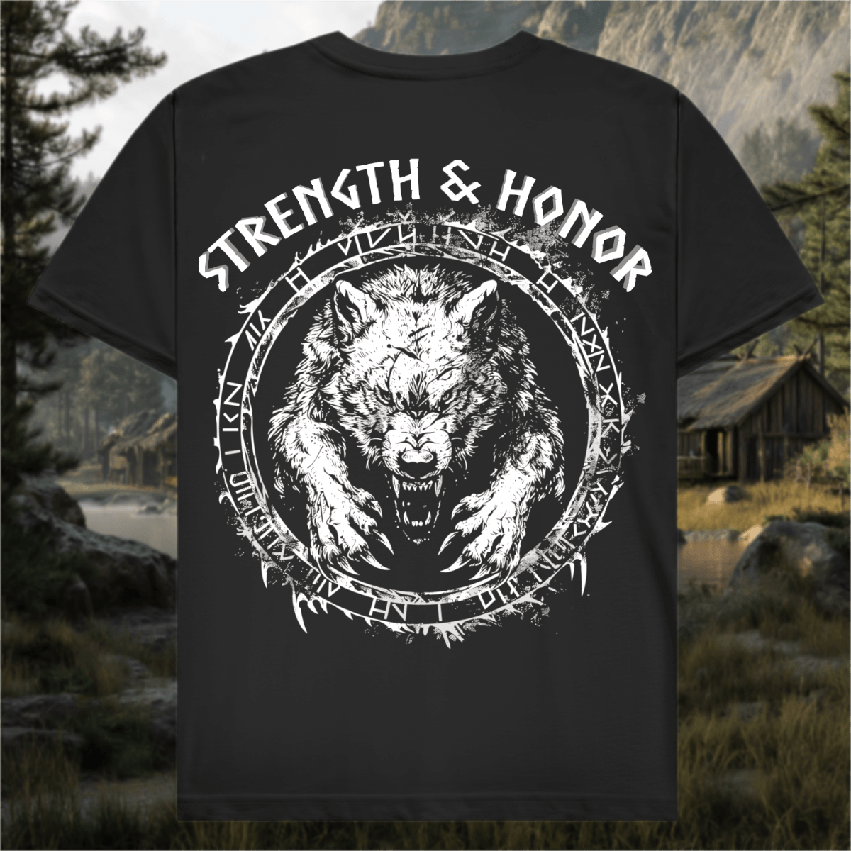 Stärke und Ehre - Premium Herren T-Shirt