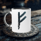 Fehu Rune Keramiktasse 325ml
