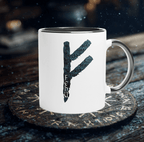 Fehu Rune Keramiktasse 325ml
