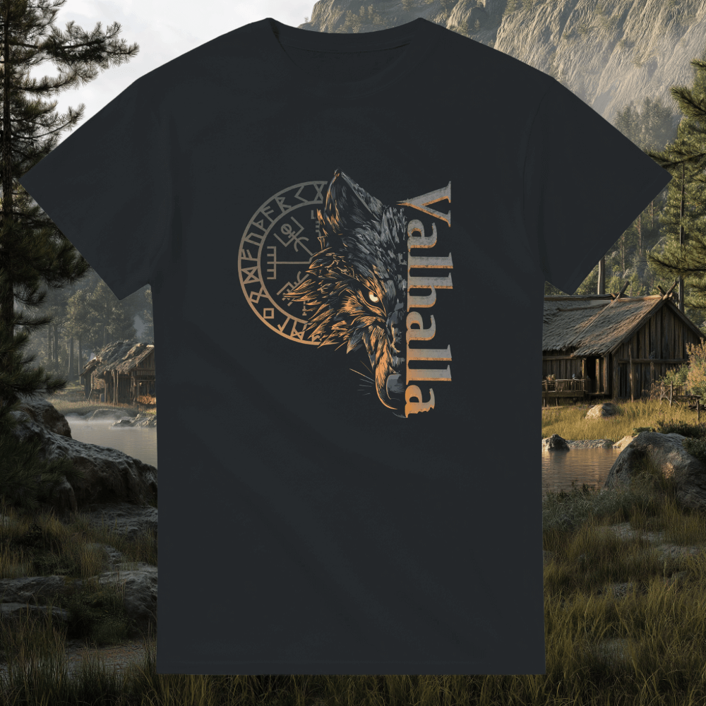 Valhalla Wolf Wikinger T-Shirt