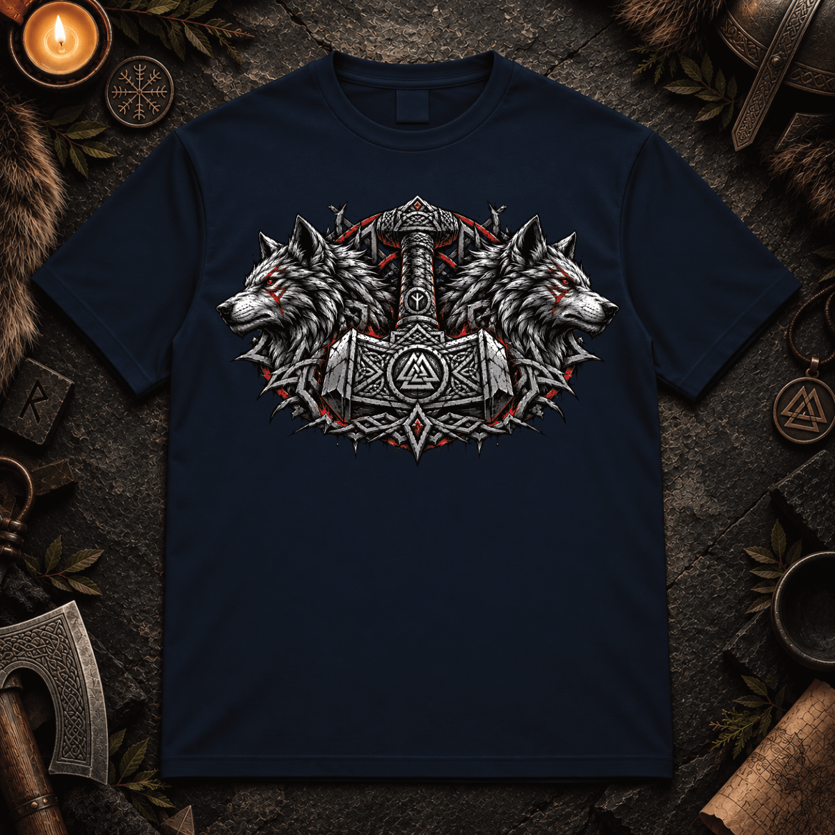 Mjölnir, Stärke - Herren T-Shirt