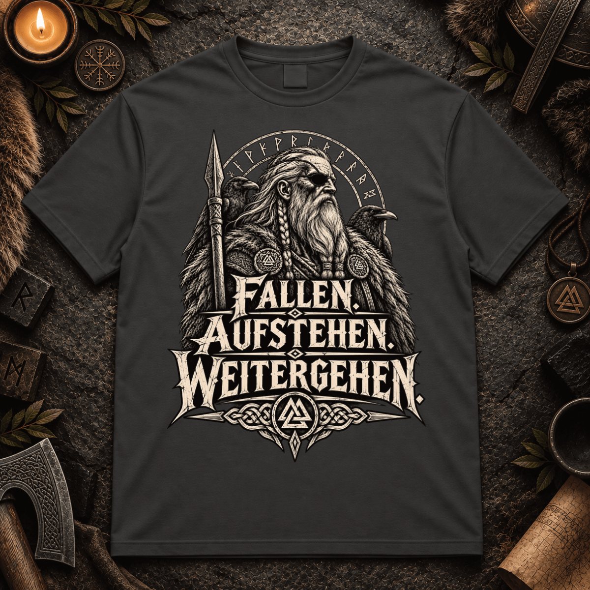 Fallen. Aufstehen. Weitergehen. - Herren T-Shirt