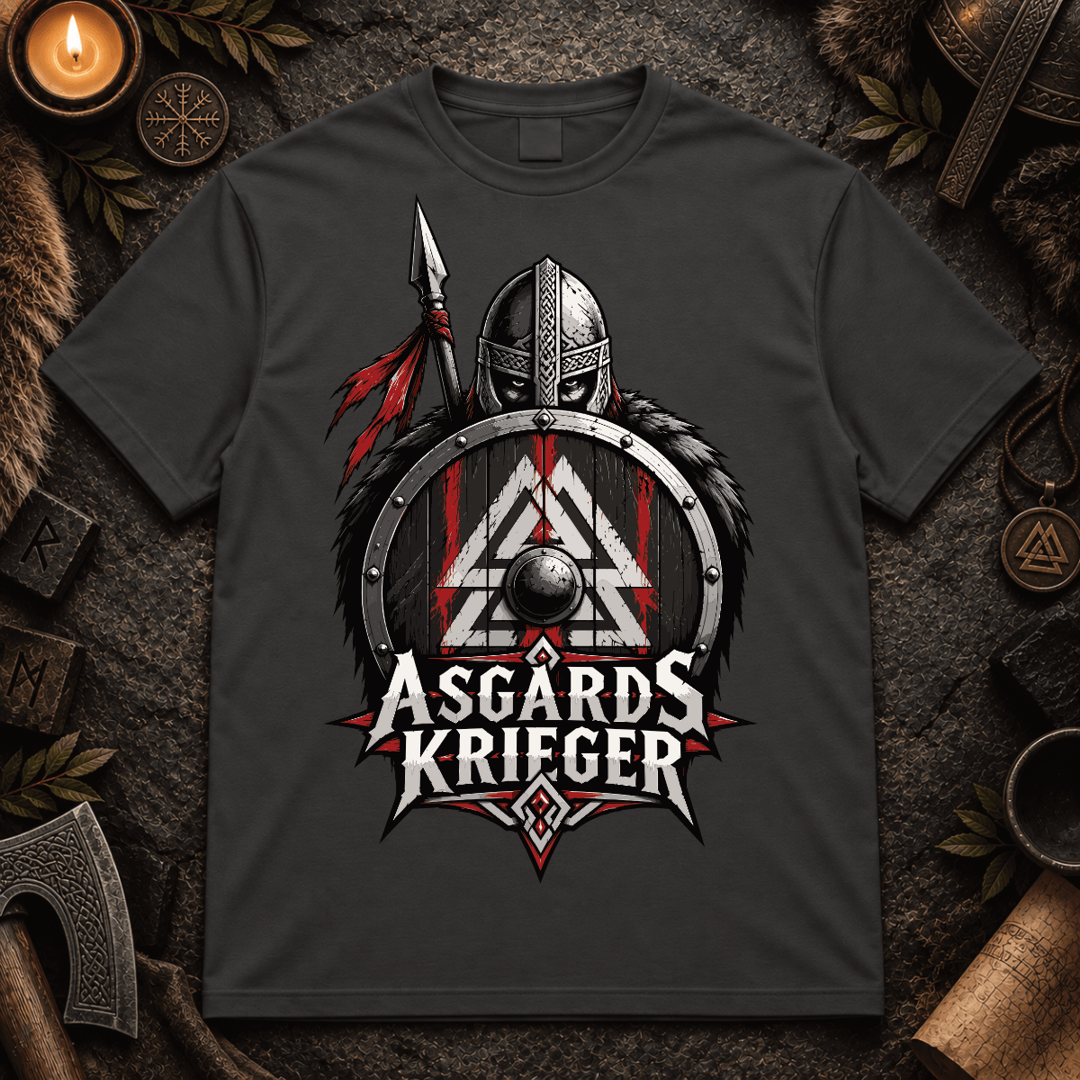 Herren T-Shirt Asgards Krieger 2
