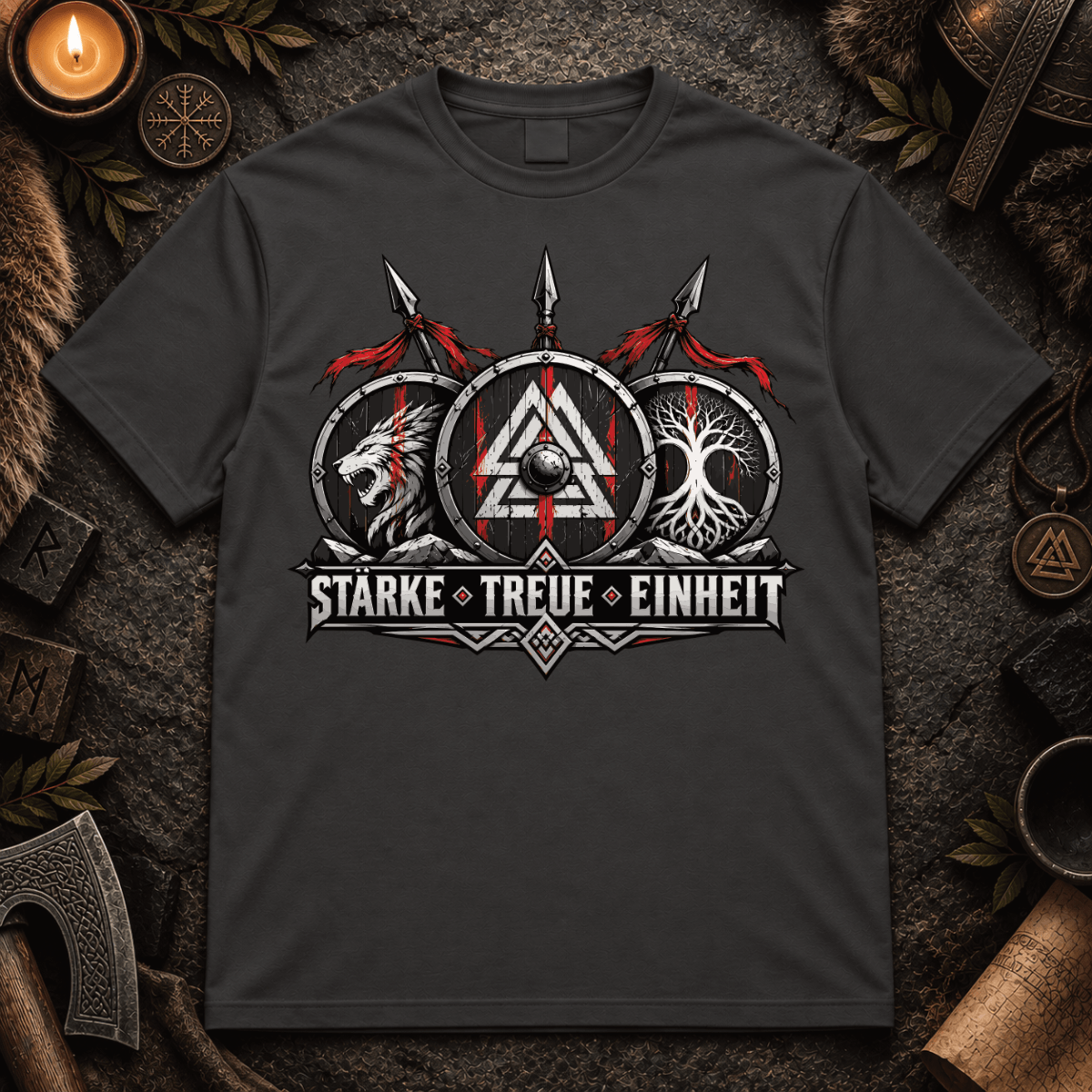 Stärke, Treue, Einheit - Herren T-Shirt