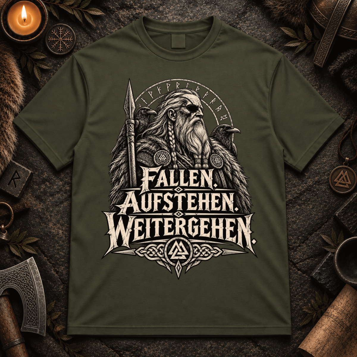 Fallen. Aufstehen. Weitergehen. - Herren T-Shirt