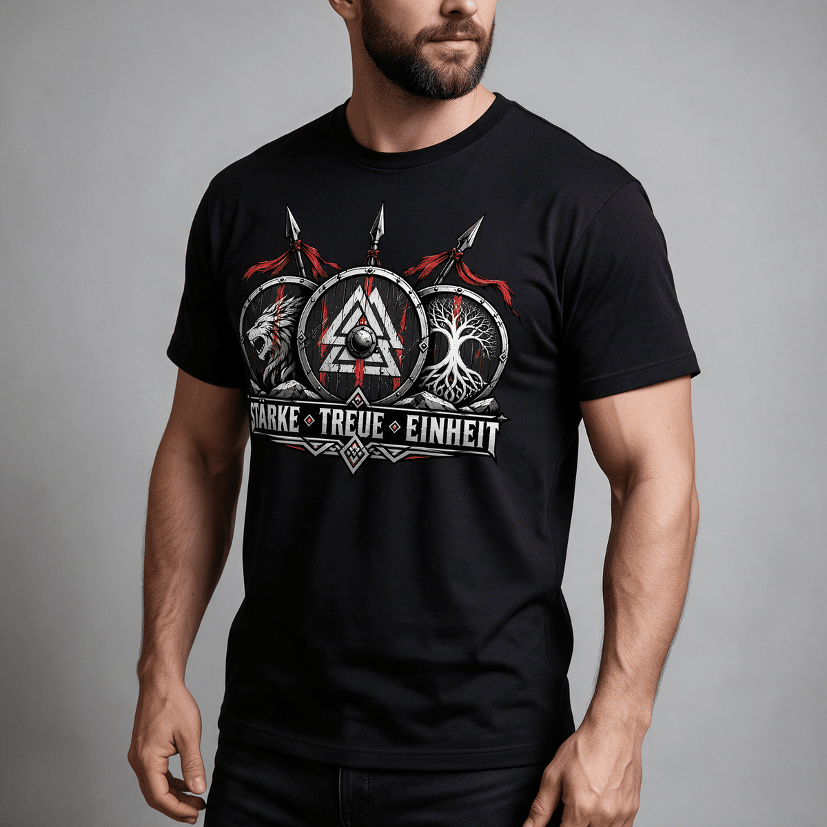Stärke, Treue, Einheit - Herren T-Shirt