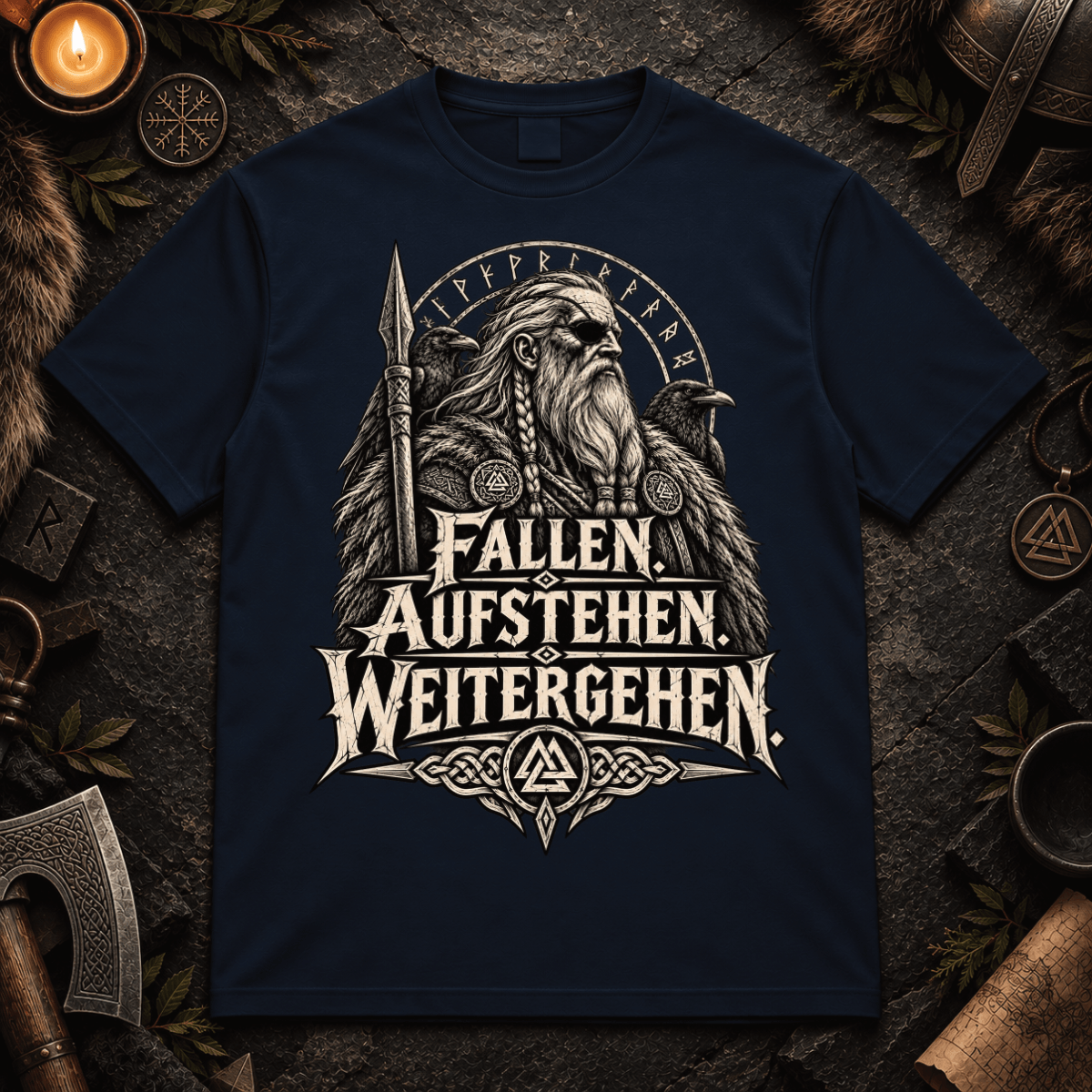 Fallen. Aufstehen. Weitergehen. - Herren T-Shirt