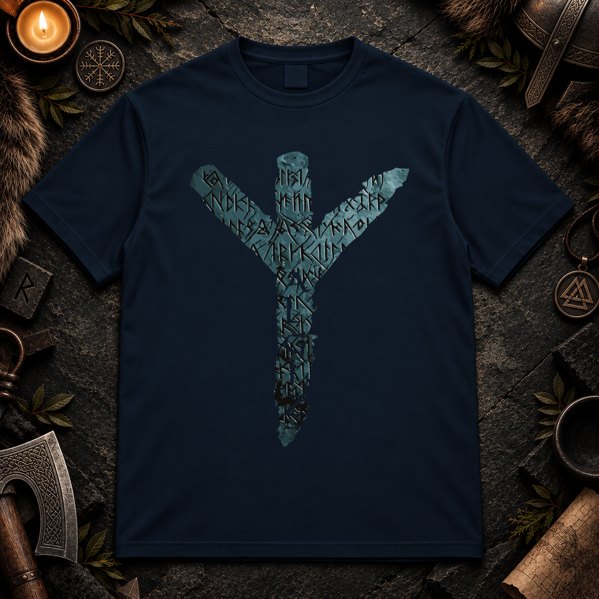 Herren T-Shirt Algiz