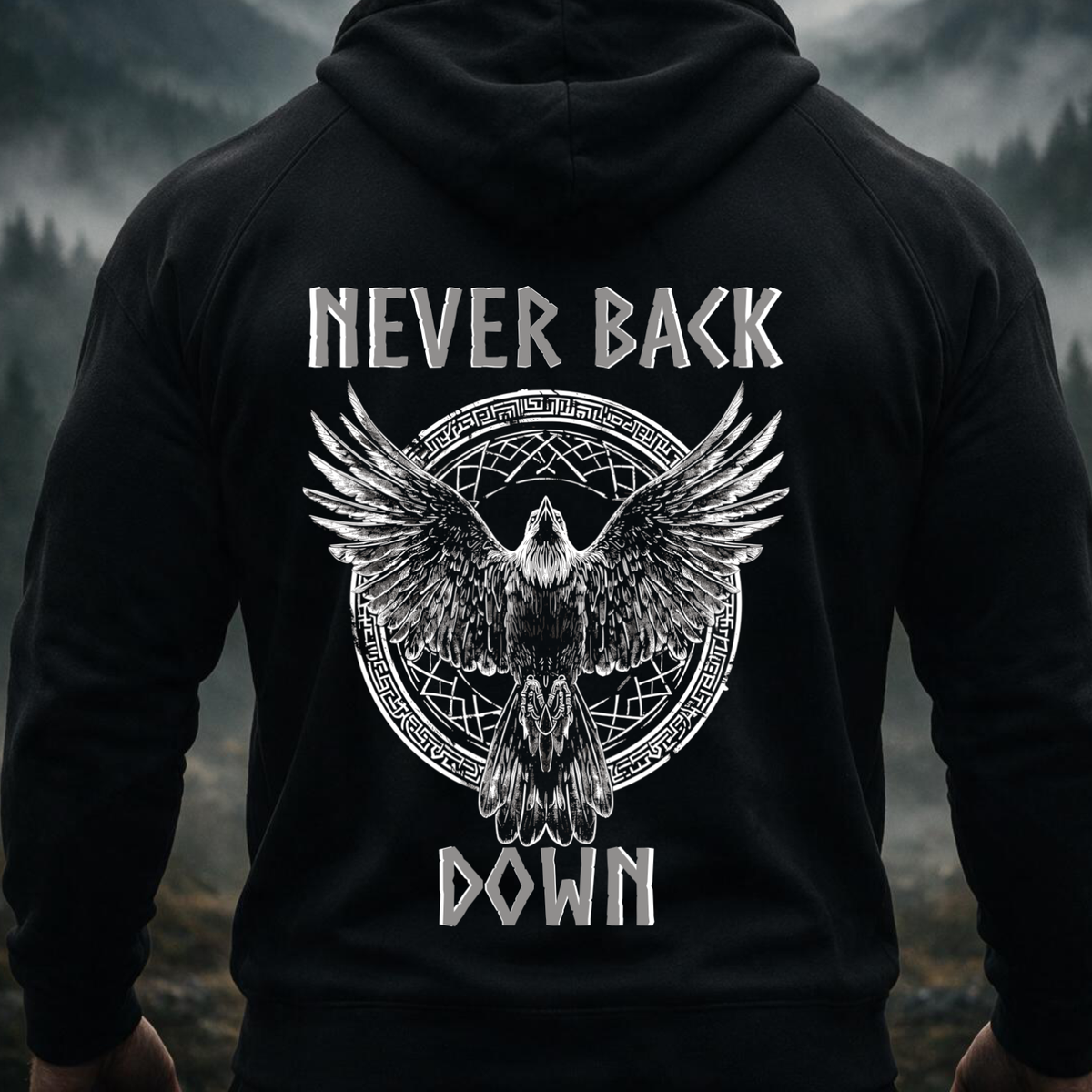 Never back Down - Herren Hoodie