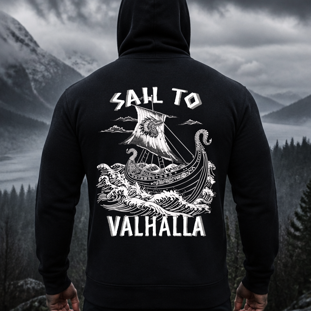 Sail to Valhalla - Herren Hoodie