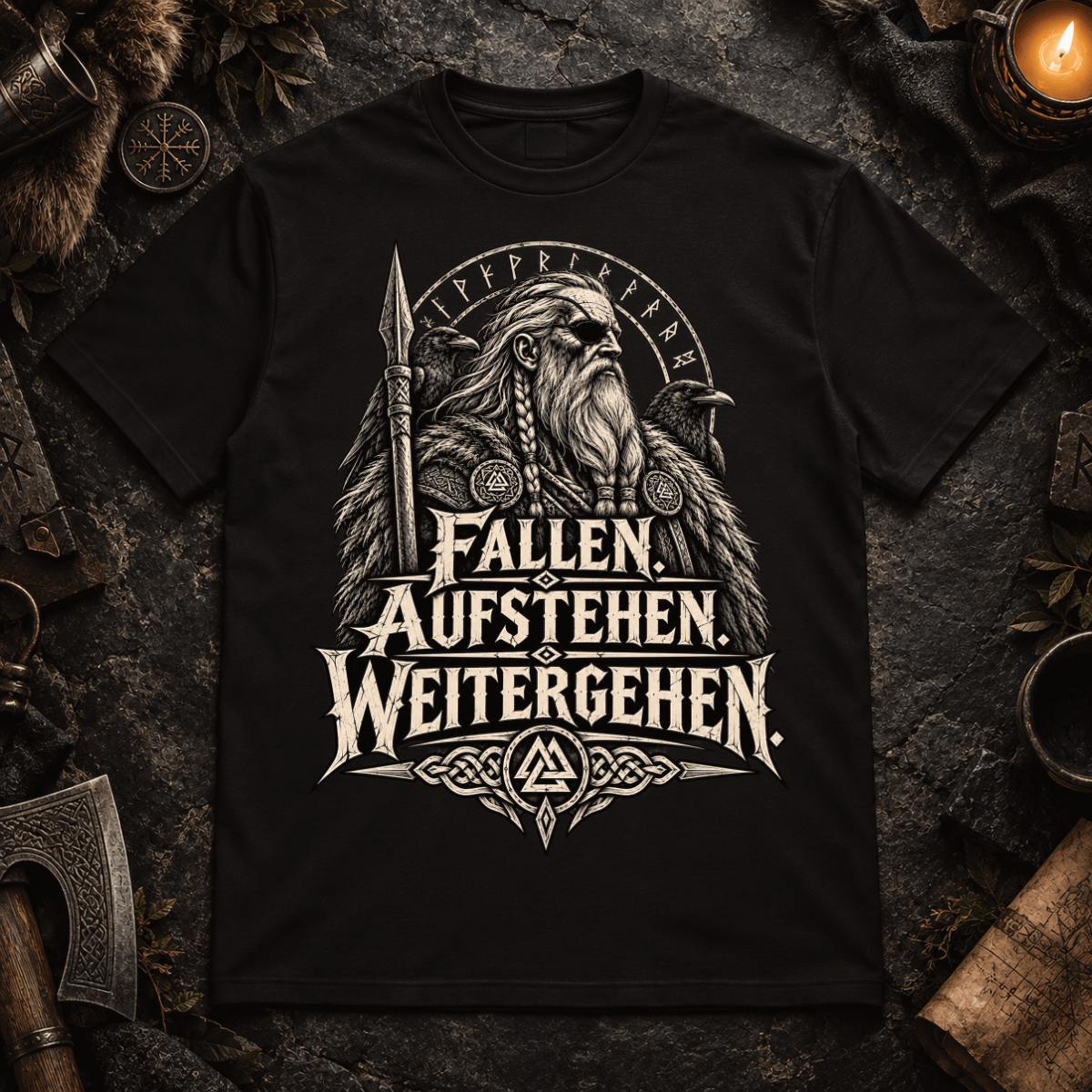 Fallen. Aufstehen. Weitergehen. - Herren T-Shirt