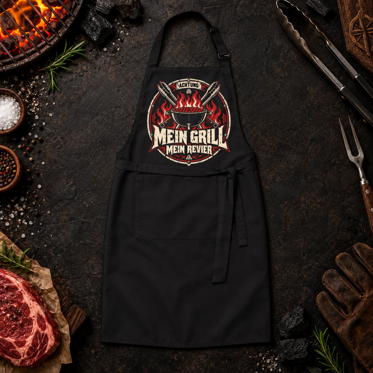 Grillschürze Mein Grill, mein Revier