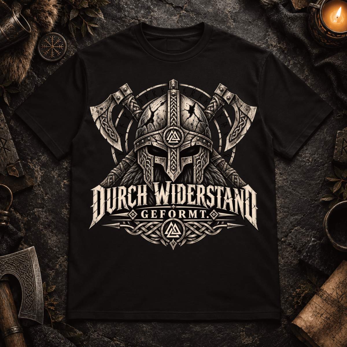 Herren T-Shirt Durch Widerstand geformt