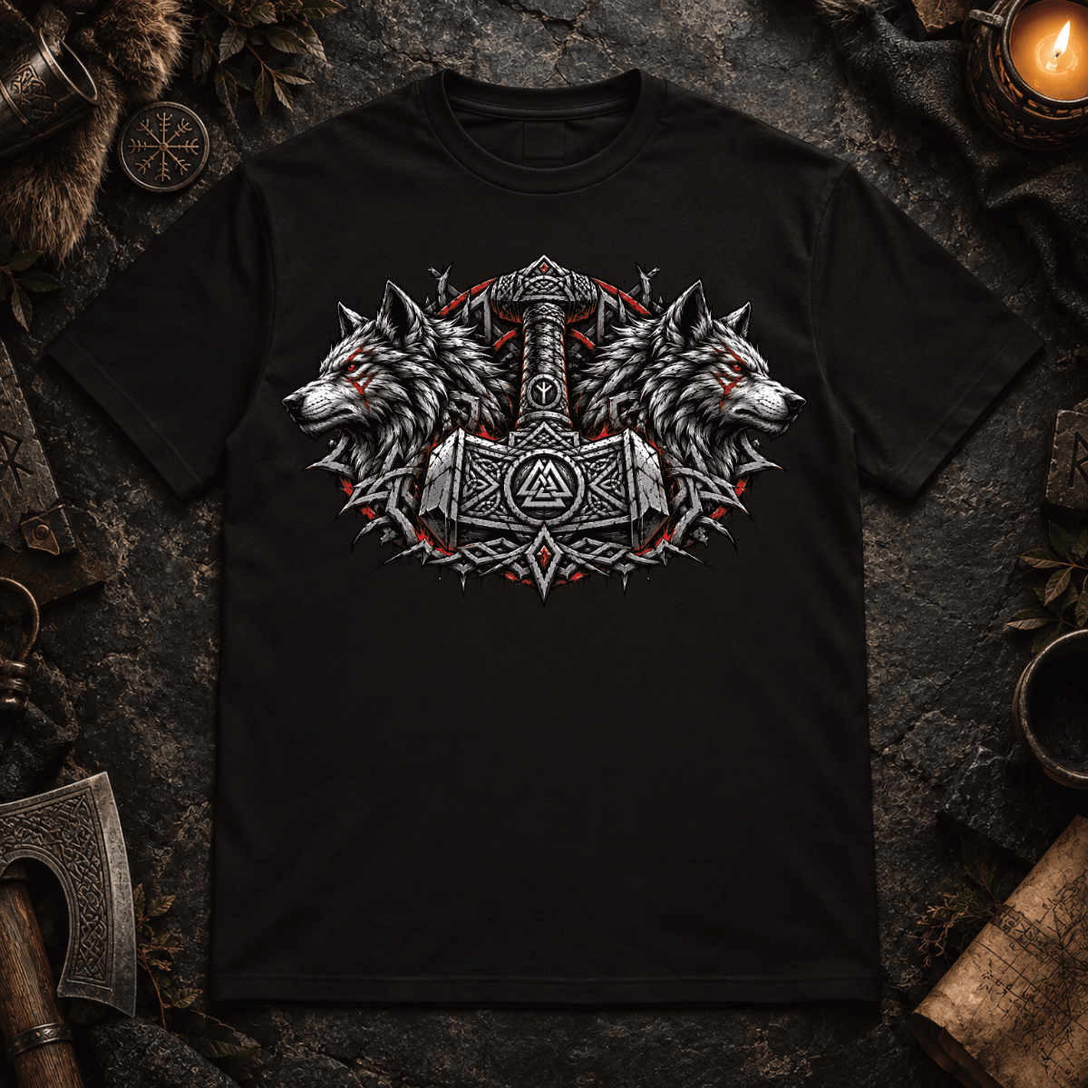 Mjölnir, Stärke - Herren T-Shirt