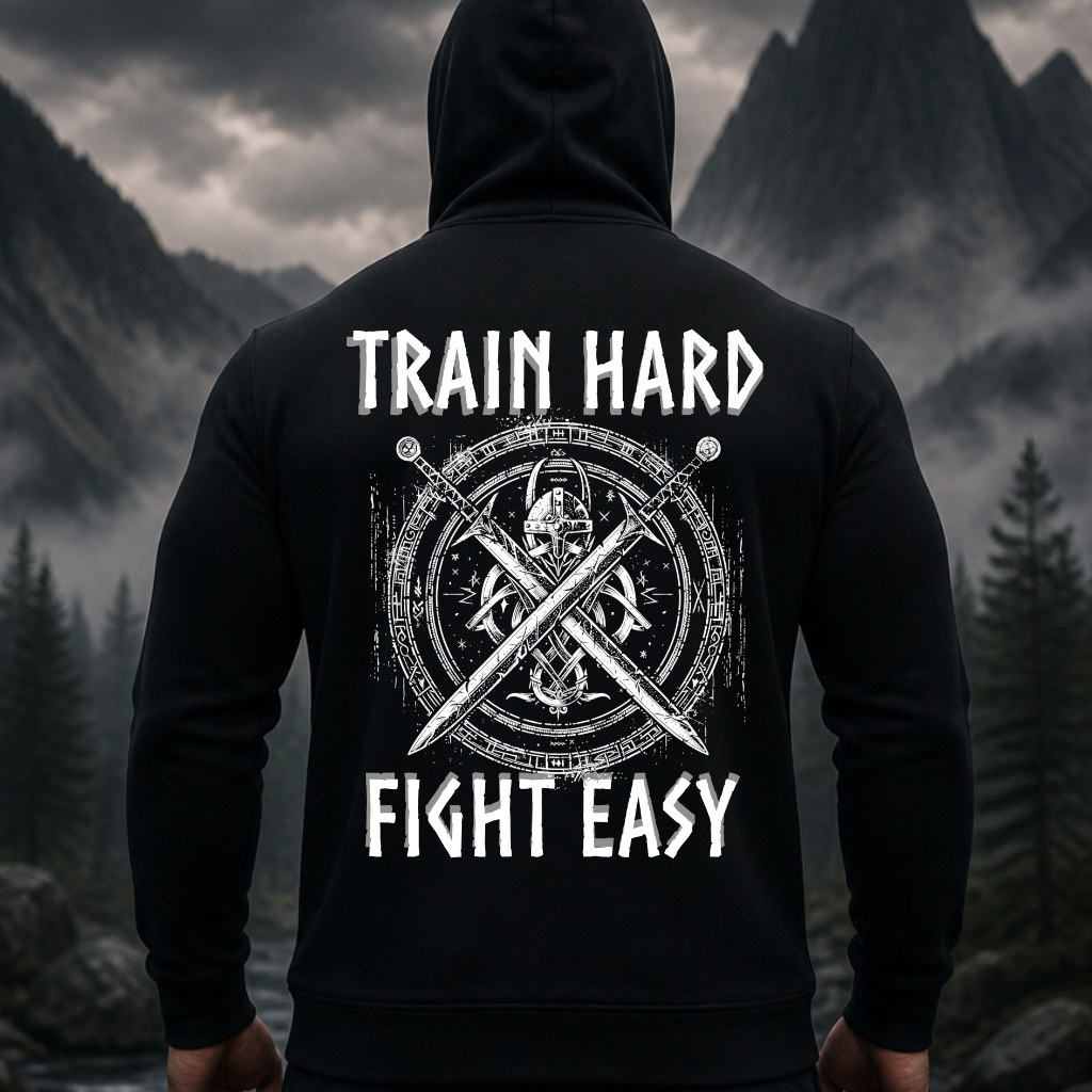 Train Hard Fight Easy - Herren Hoodie